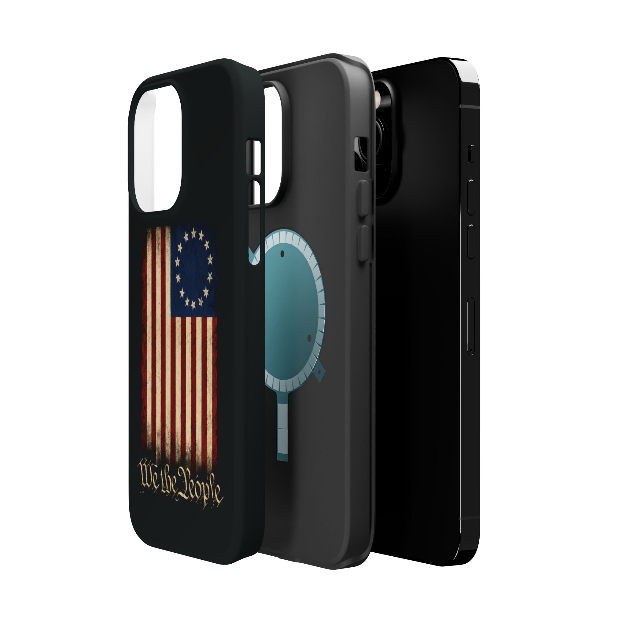 Phone Case — Vintage Betsy Ross Flag "We the People" Magnetic Impact-Resistant Case