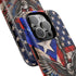 Puerto Rico Eagle Tough Magnetic Phone Case — Patriotic USA & PR Flag Design