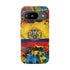 Phone Case, Ecuadorian Flag Paint Splash Design For Samsung And Google Pixel