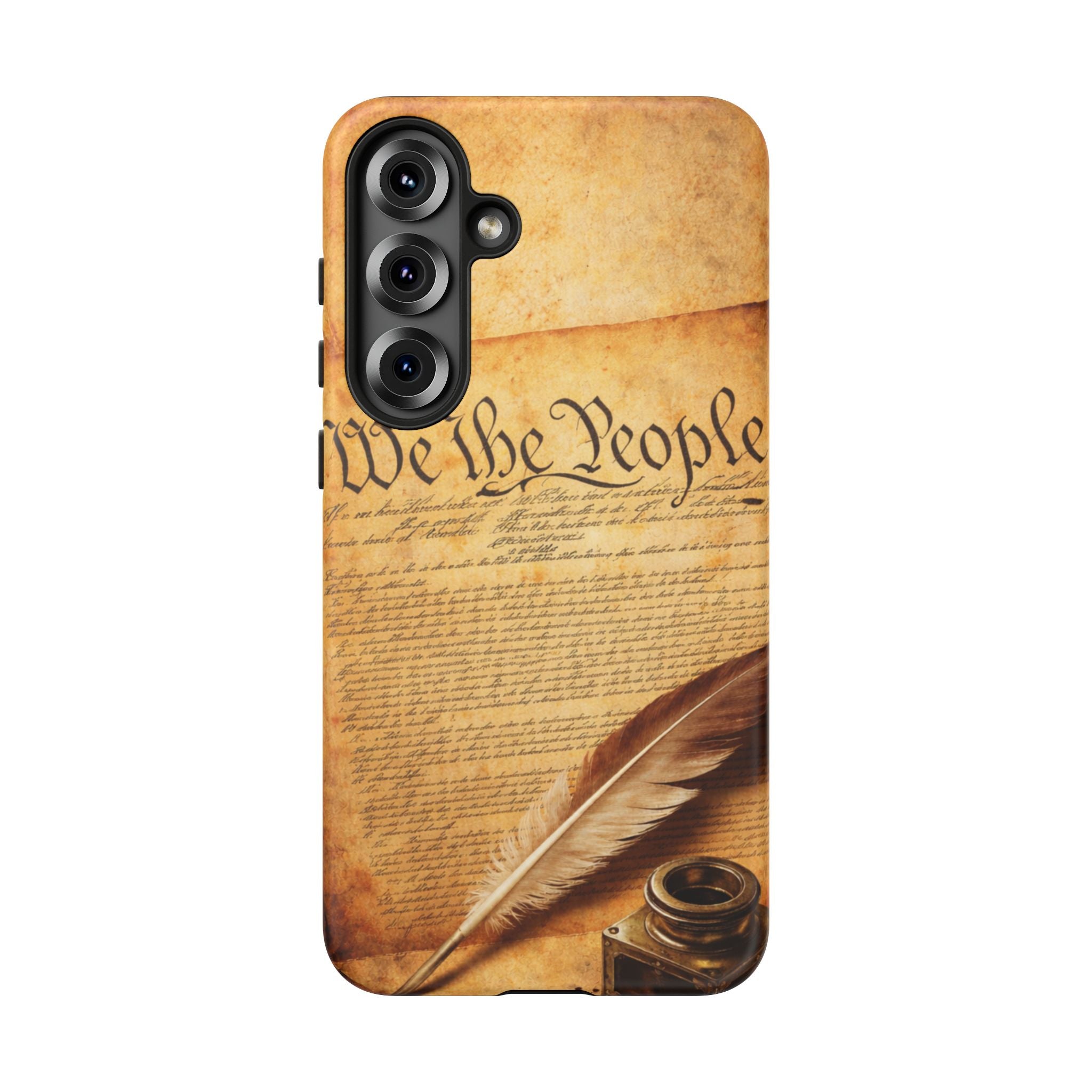 Phone Case — "We the People" Constitution Design with Quill & Ink (Patriotic)