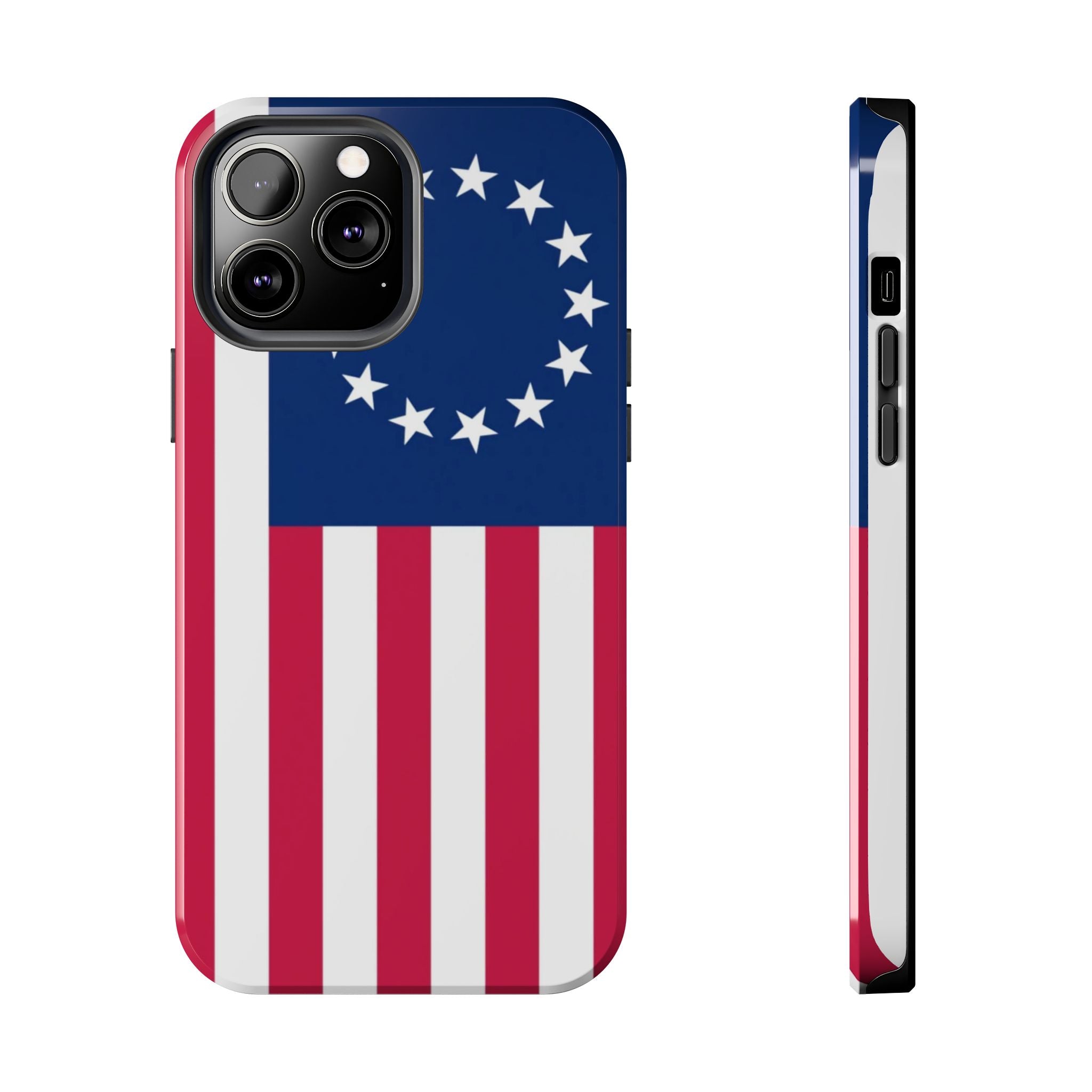 Betsy Ross Flag Tough Phone Case — Vintage 13-Star American Patriotic Cover
