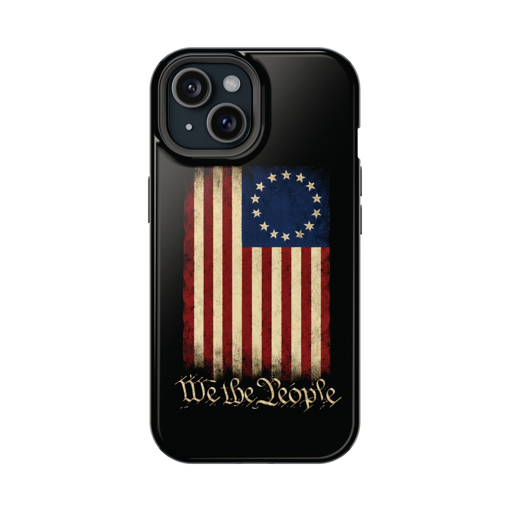 Phone Case — Vintage Betsy Ross Flag "We the People" Magnetic Impact-Resistant Case