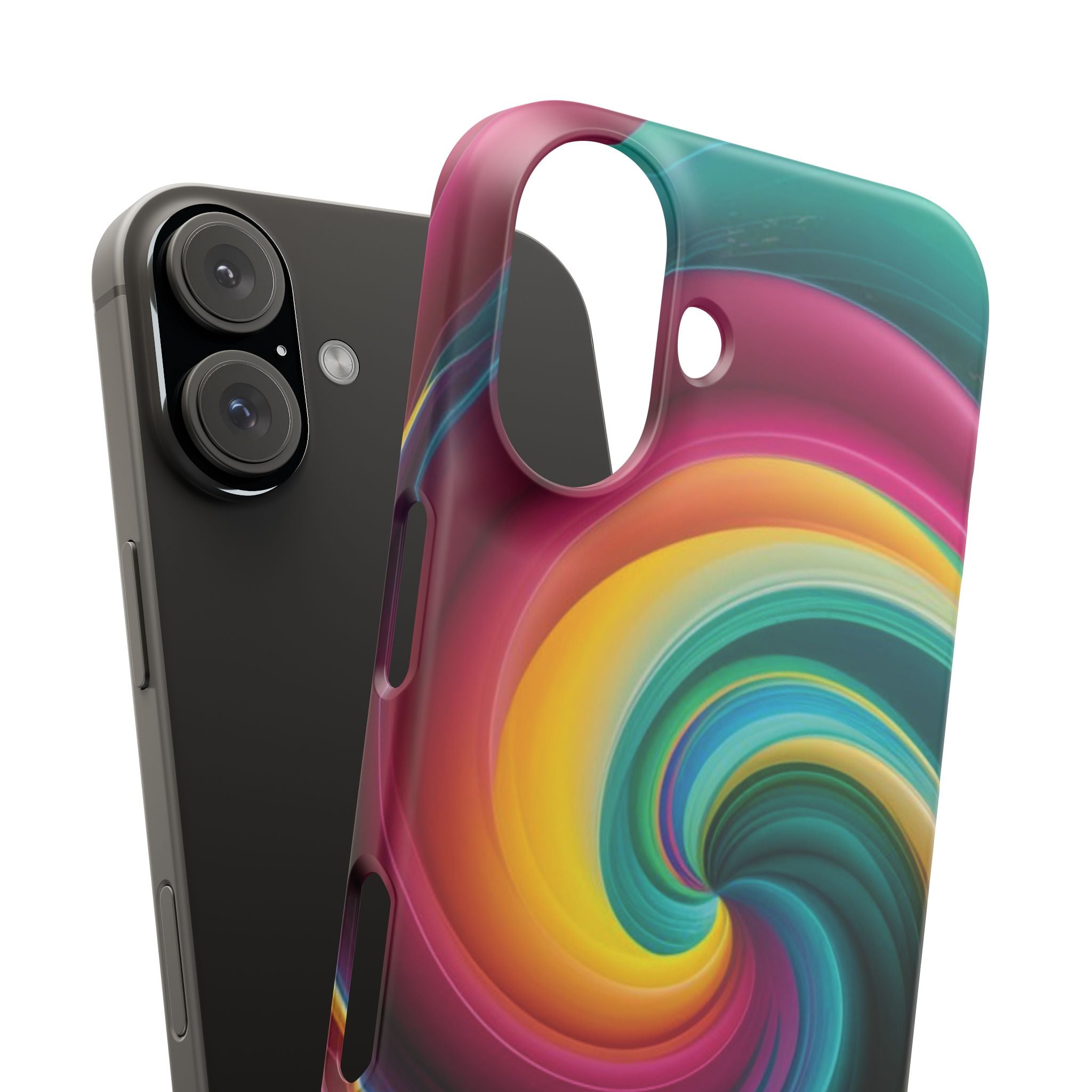 Colorful Abstract Swirl Phone Case I phone 18-13