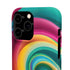 Colorful Abstract Swirl Phone Case I phone 18-13