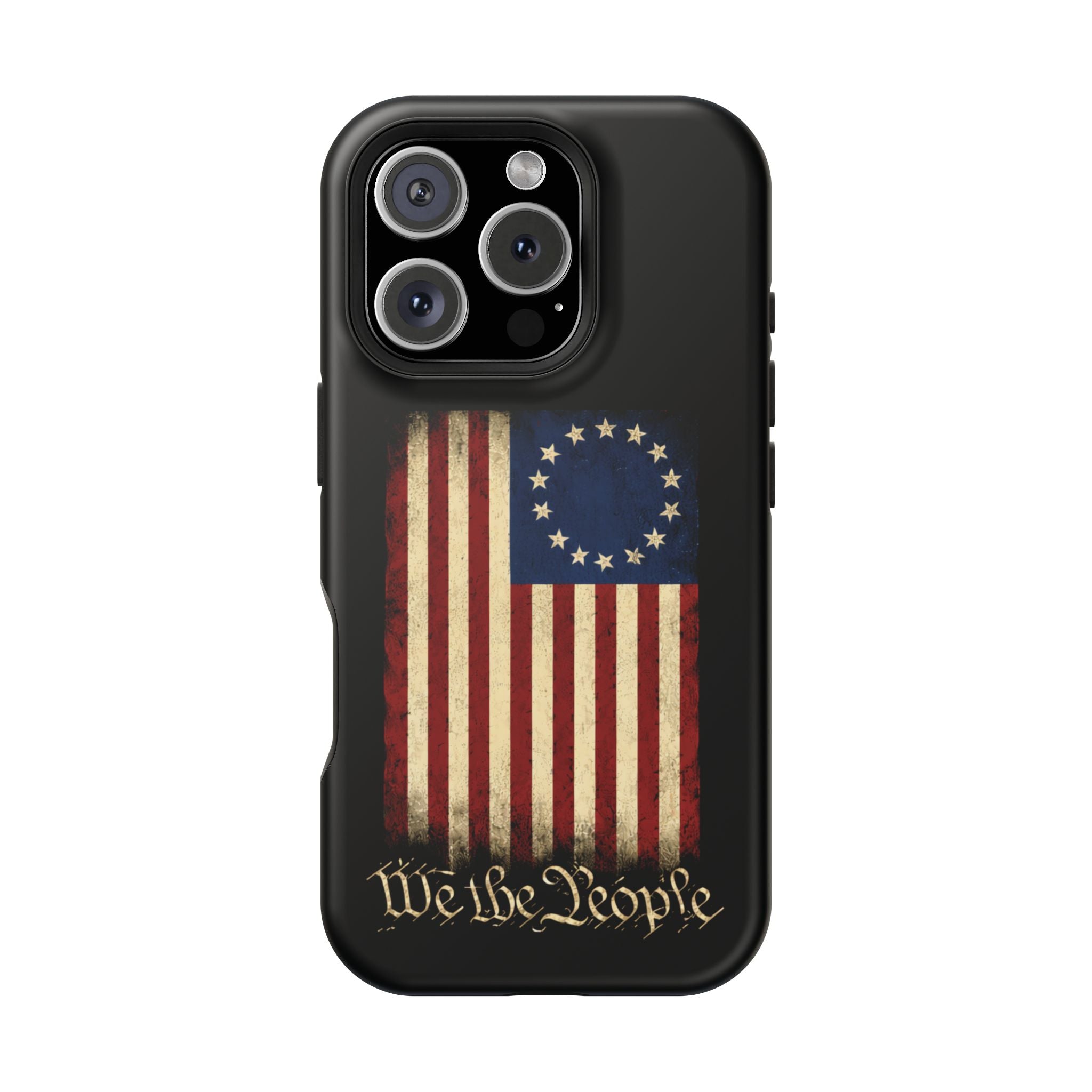 Phone Case — Vintage Betsy Ross Flag "We the People" Magnetic Impact-Resistant Case