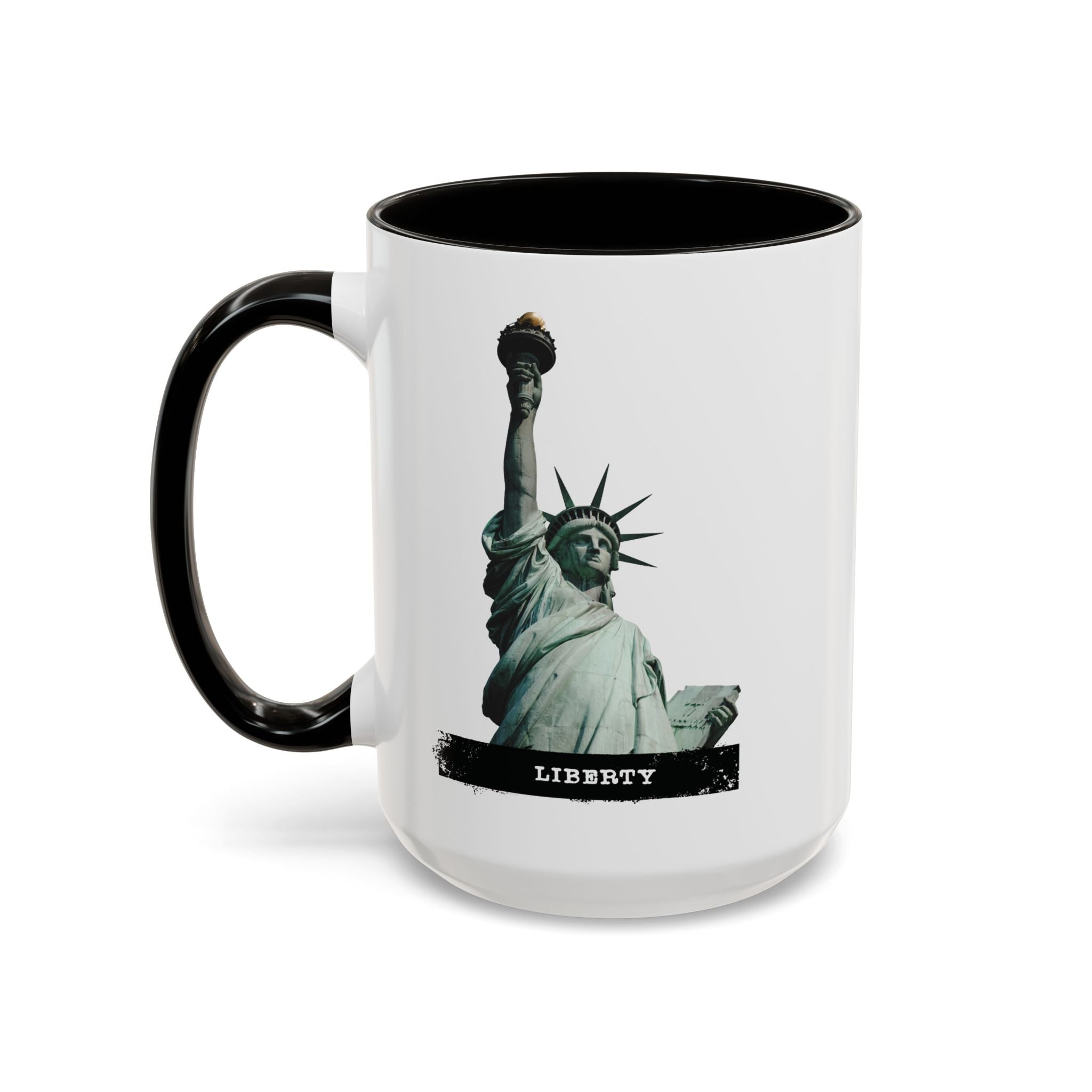 Statue of Liberty Ceramic Mug — Colorful 11oz & 15oz Patriotic Coffee Cup