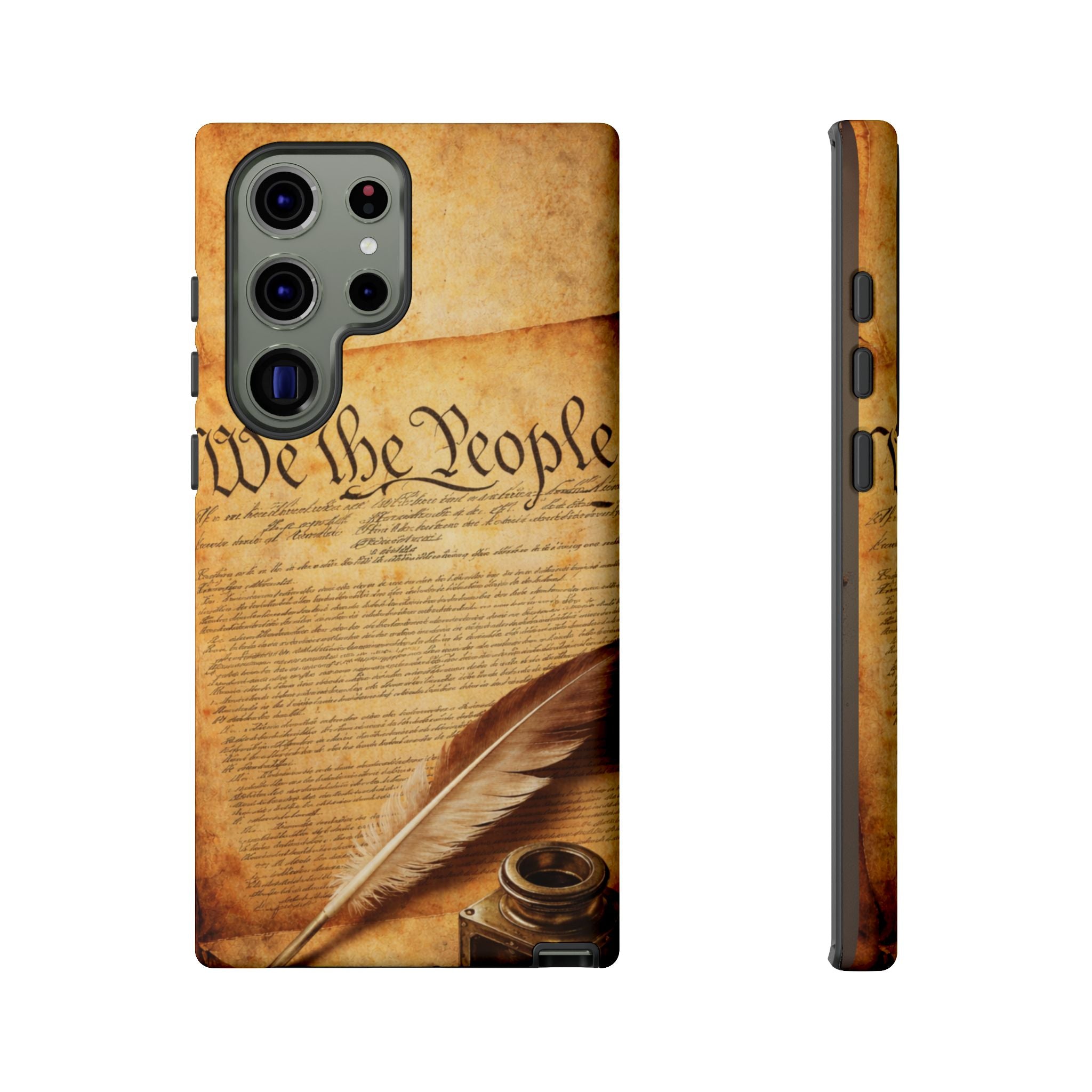 Phone Case — "We the People" Constitution Design with Quill & Ink (Patriotic)