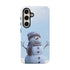 Winter Snowman Phone Case  Fits Samsuns s10-25 & Google Pixel