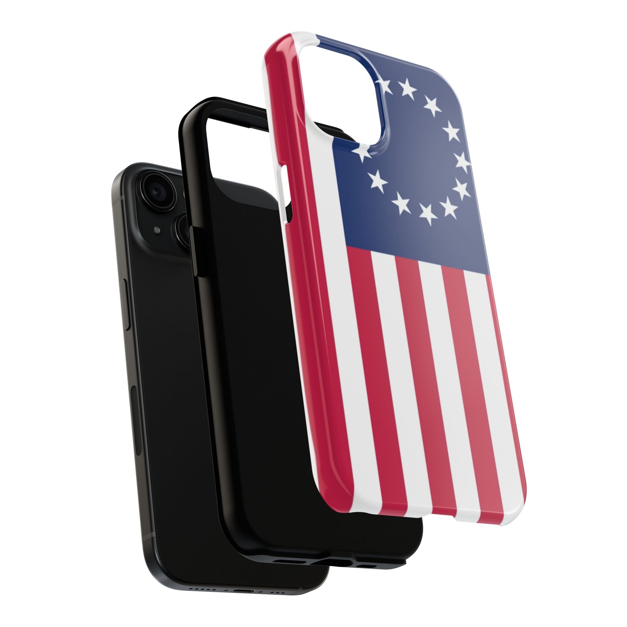 Betsy Ross Flag Tough Phone Case — Vintage 13-Star American Patriotic Cover