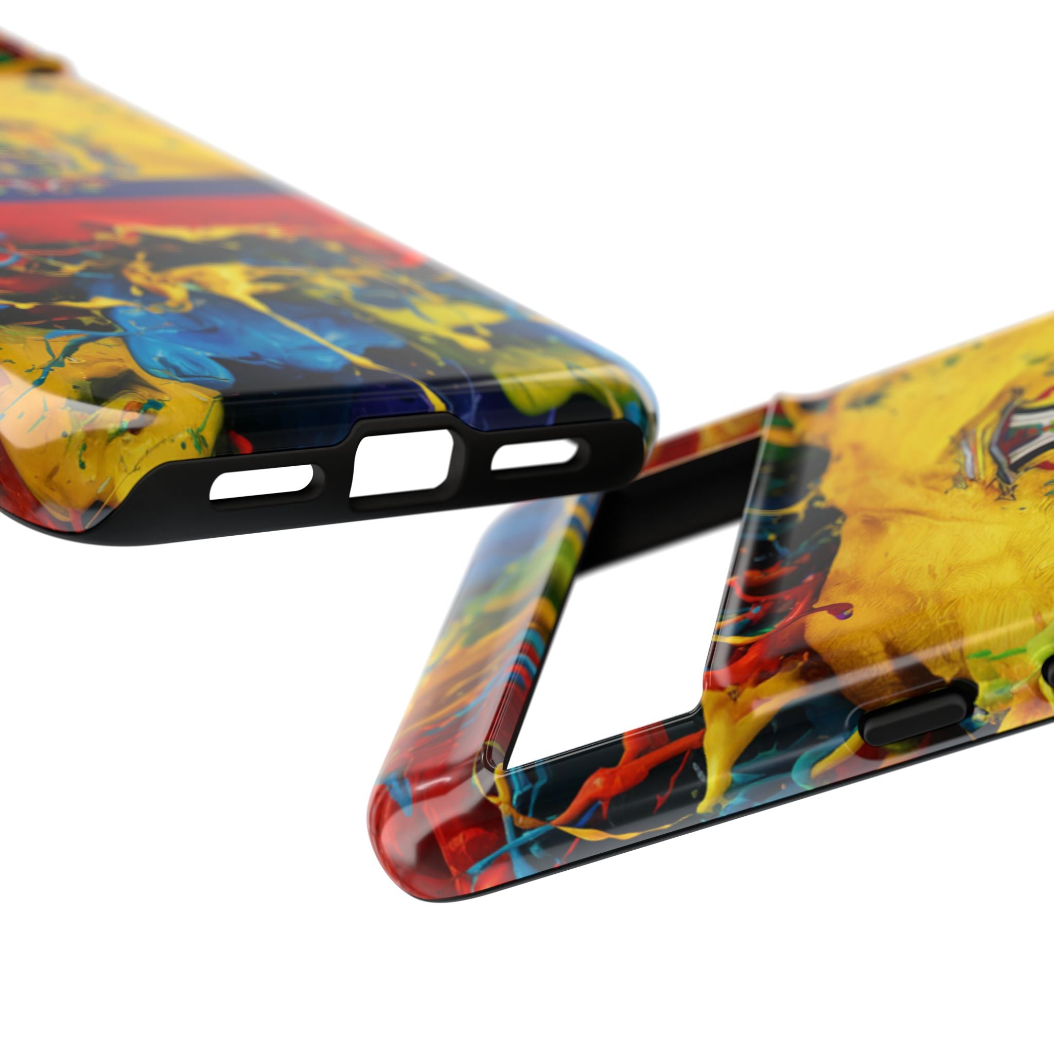 Phone Case, Ecuadorian Flag Paint Splash Design For Samsung And Google Pixel