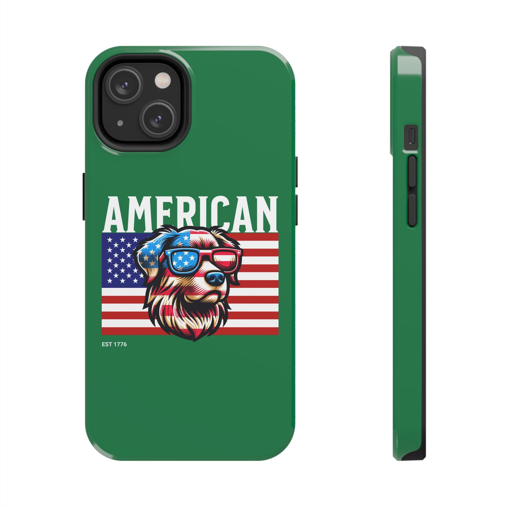 American Dog Flag Tough Phone Case — Patriotic USA Phone Case