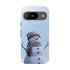 Winter Snowman Phone Case  Fits Samsuns s10-25 & Google Pixel