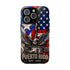 Puerto Rico Eagle Tough Magnetic Phone Case — Patriotic USA & PR Flag Design