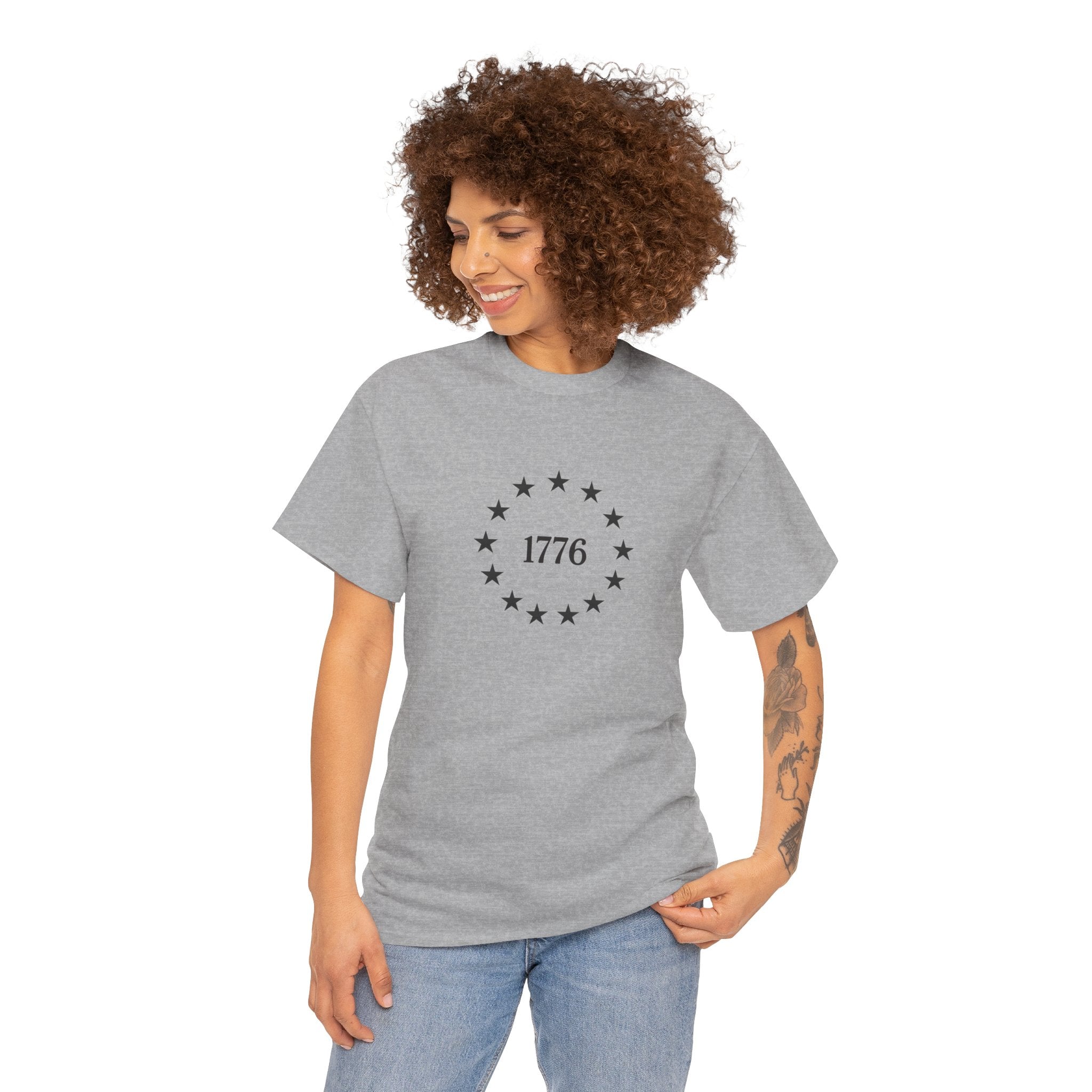 1776 Betsy Ross Flag Circle T‑Shirt — America's 250th Anniversary