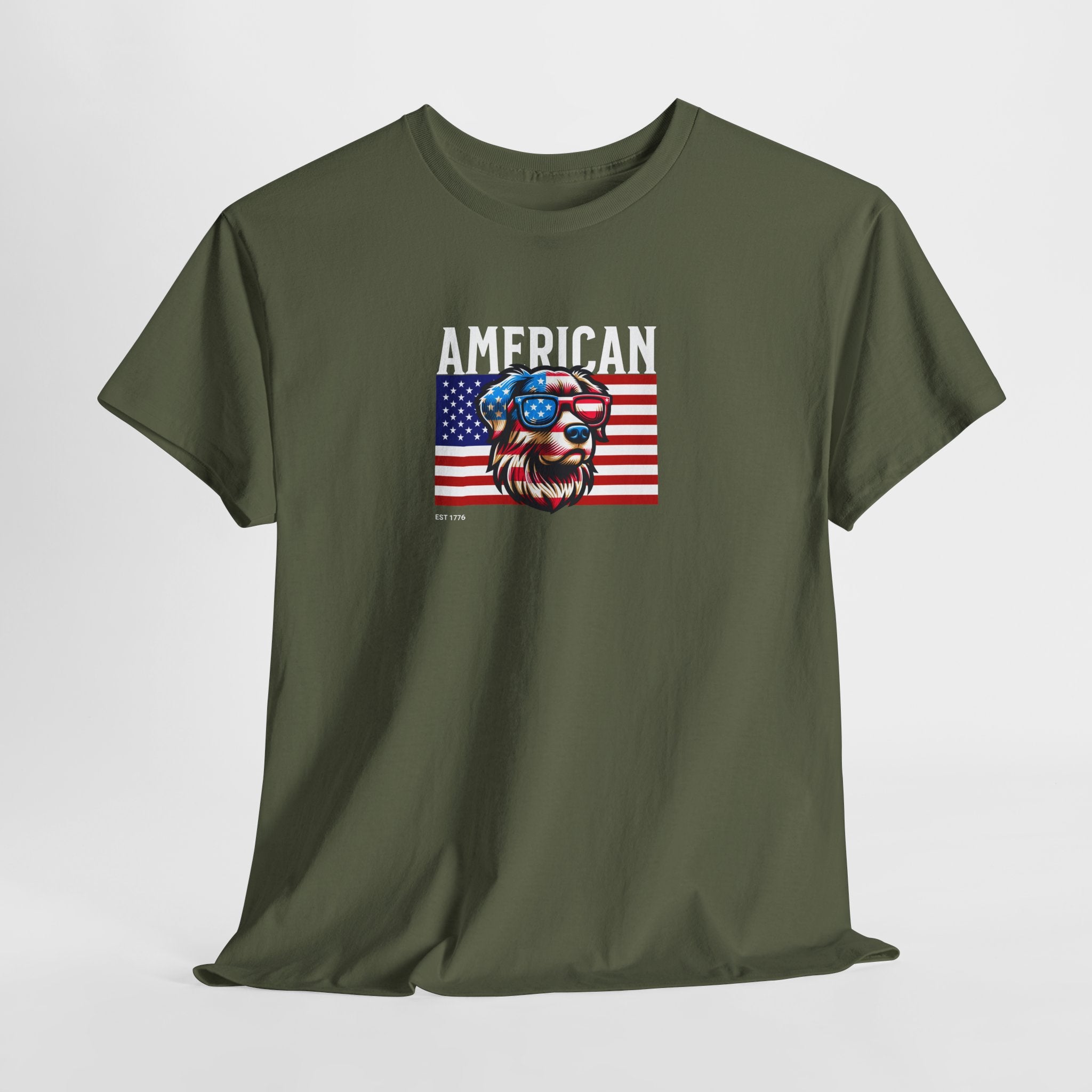 American Flag Dog 250th Anniversary T-Shirt