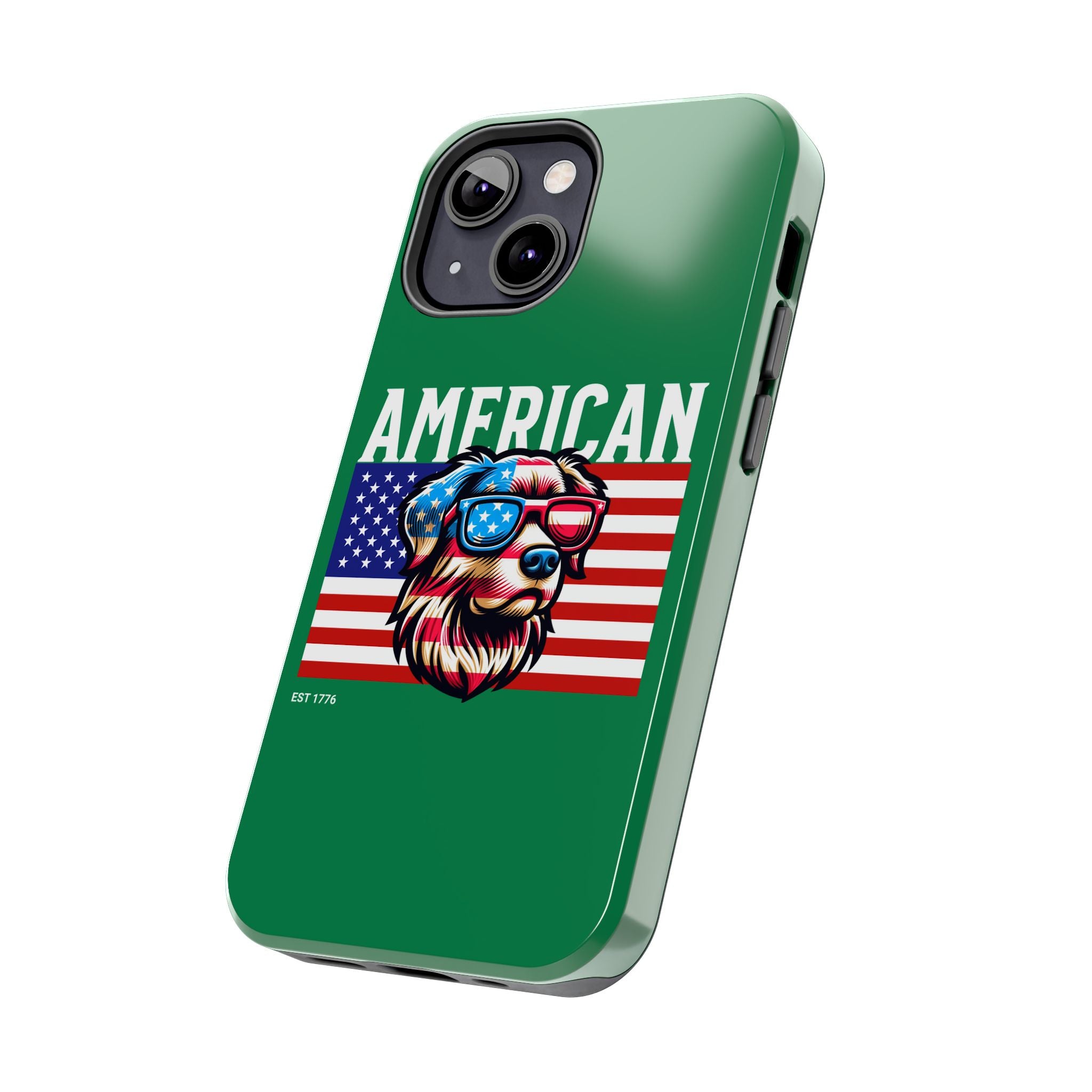 American Dog Flag Tough Phone Case — Patriotic USA Phone Case