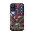 Puerto Rico Eagle Tough Magnetic Phone Case — Patriotic USA & PR Flag Design