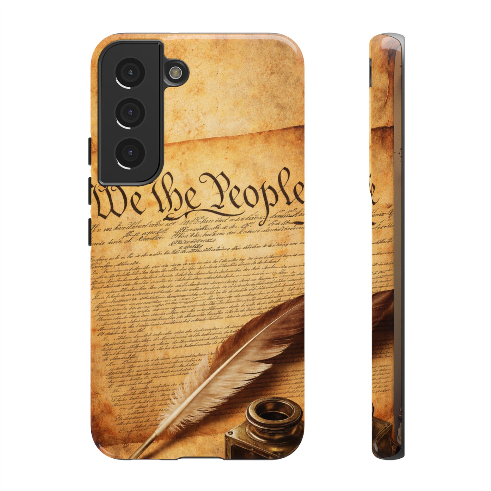Phone Case — "We the People" Constitution Design with Quill & Ink (Patriotic)