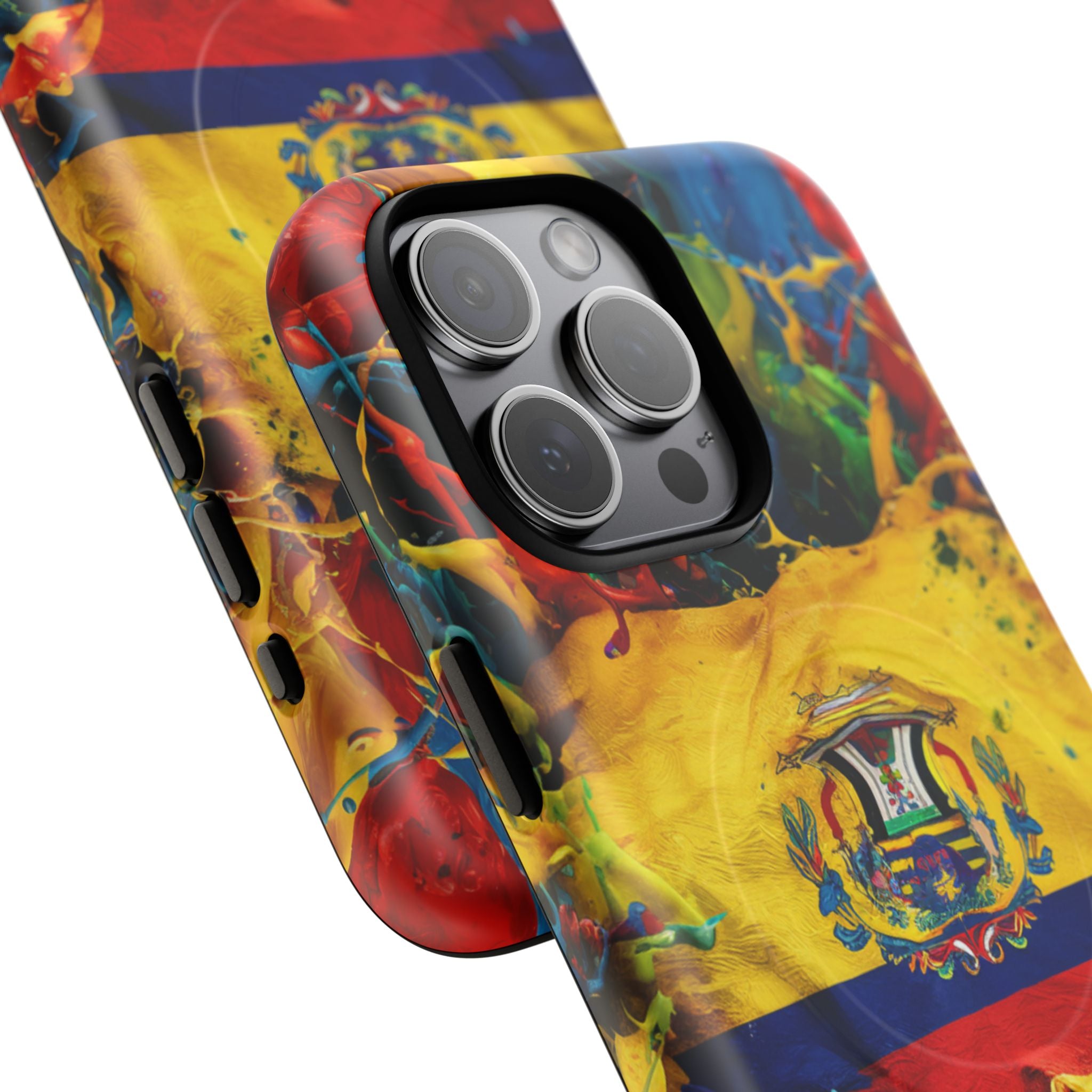 Paint Splash Phone Case, Ecuadorian design fits Iphone 14-16
