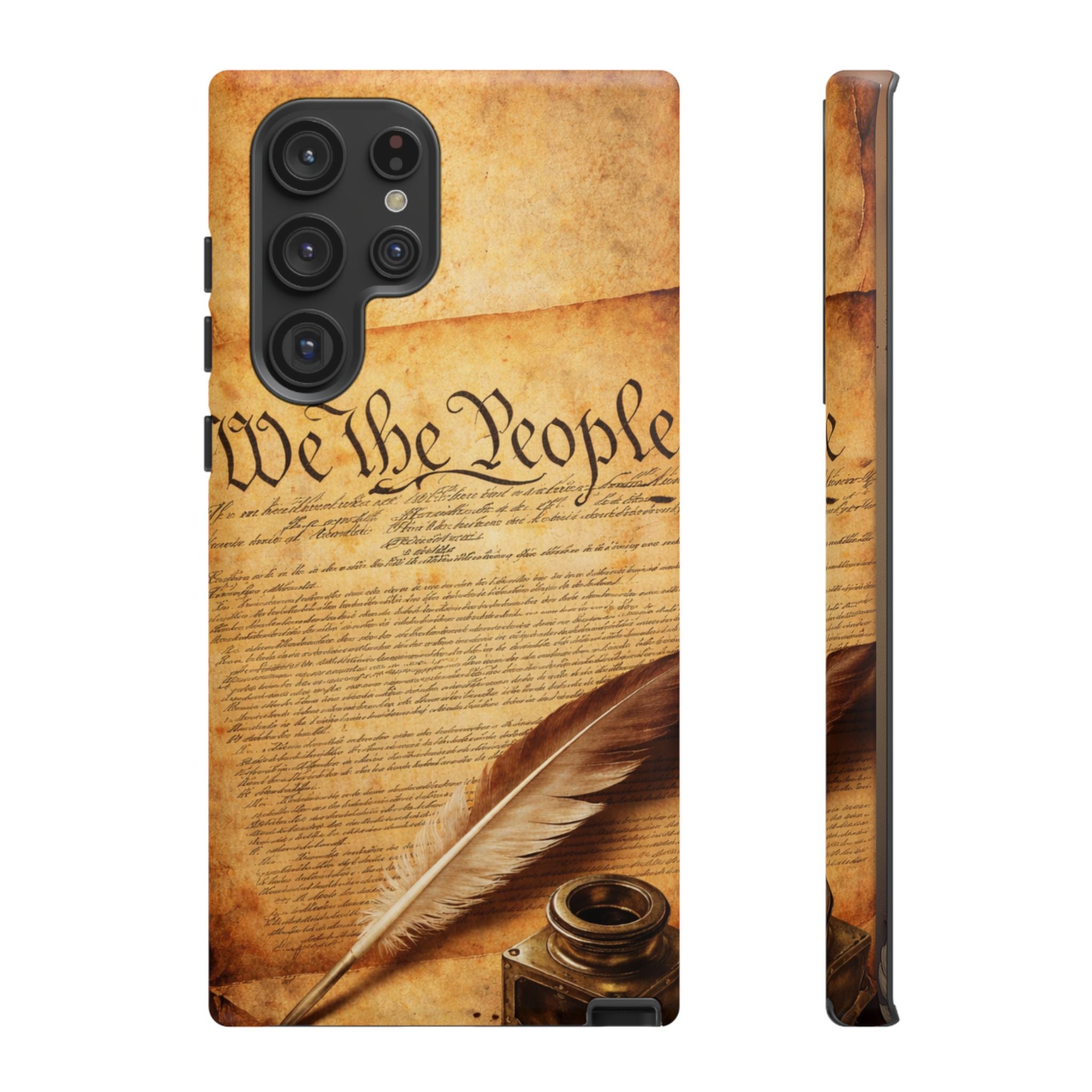 Phone Case — "We the People" Constitution Design with Quill & Ink (Patriotic)