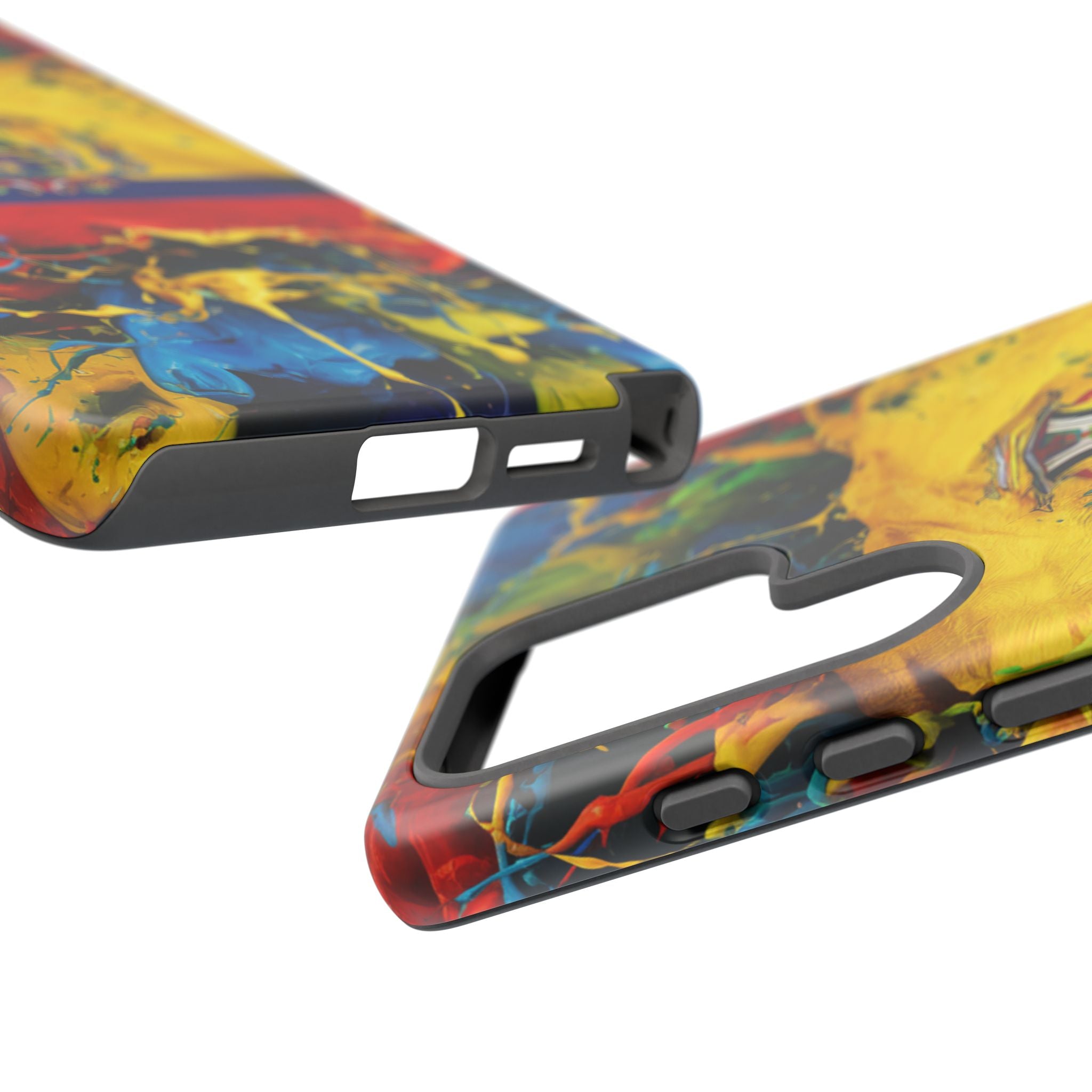 Phone Case, Ecuadorian Flag Paint Splash Design For Samsung And Google Pixel