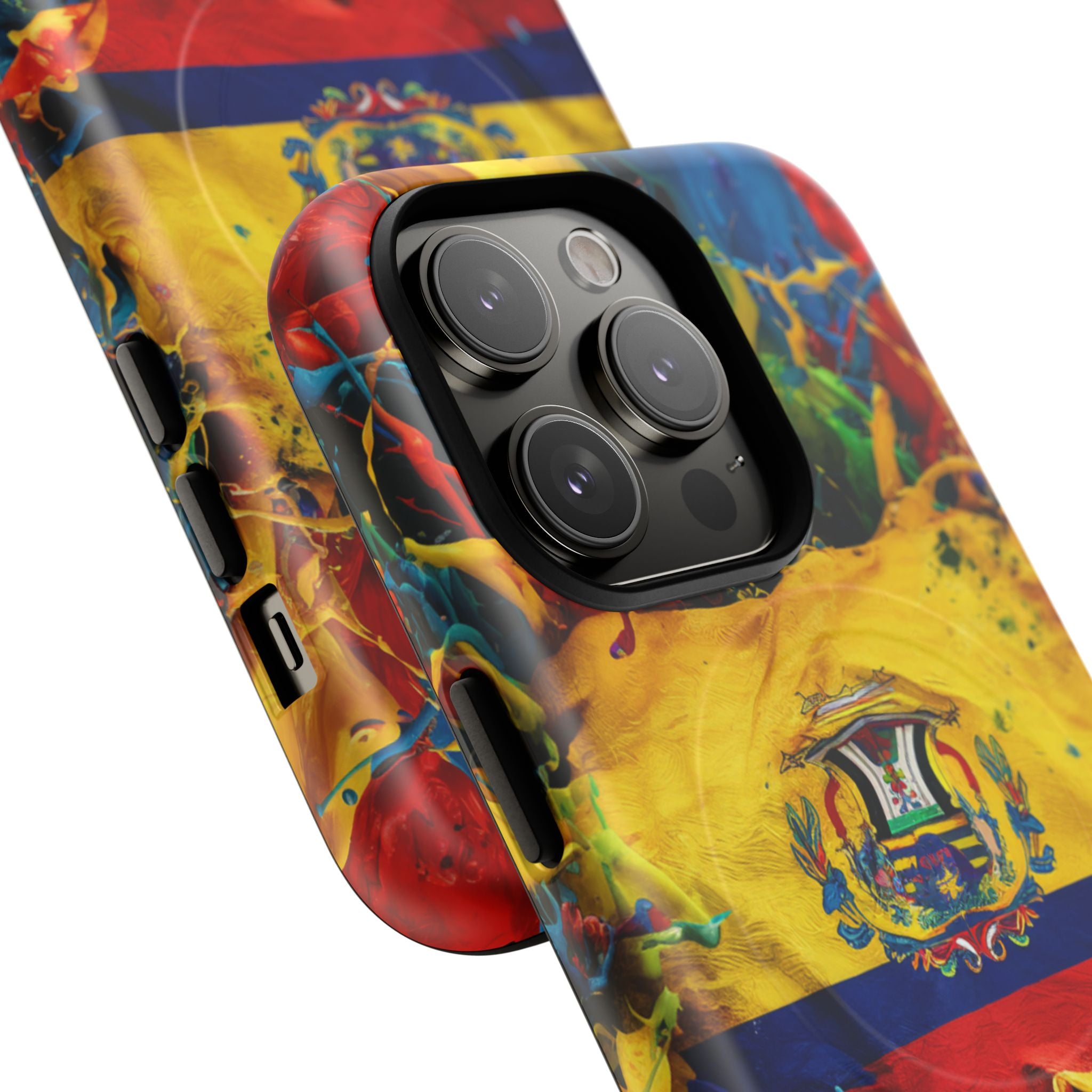 Paint Splash Phone Case, Ecuadorian design fits Iphone 14-16