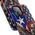 Puerto Rico Eagle Tough Magnetic Phone Case — Patriotic USA & PR Flag Design
