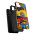 Phone Case, Ecuadorian Flag Paint Splash Design For Samsung And Google Pixel