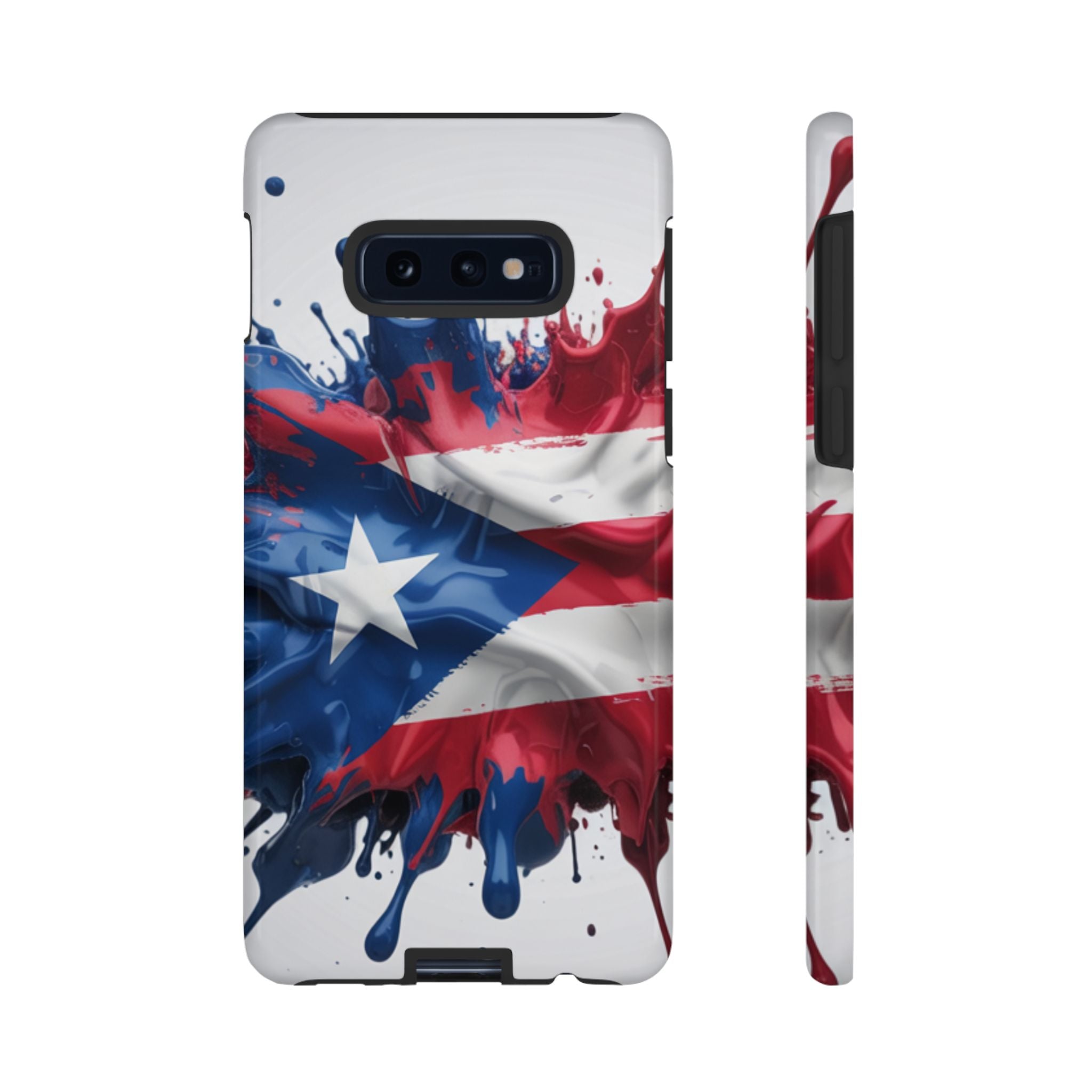 Phone Case For Samsung- Paint Splash Puerto Rican Flag