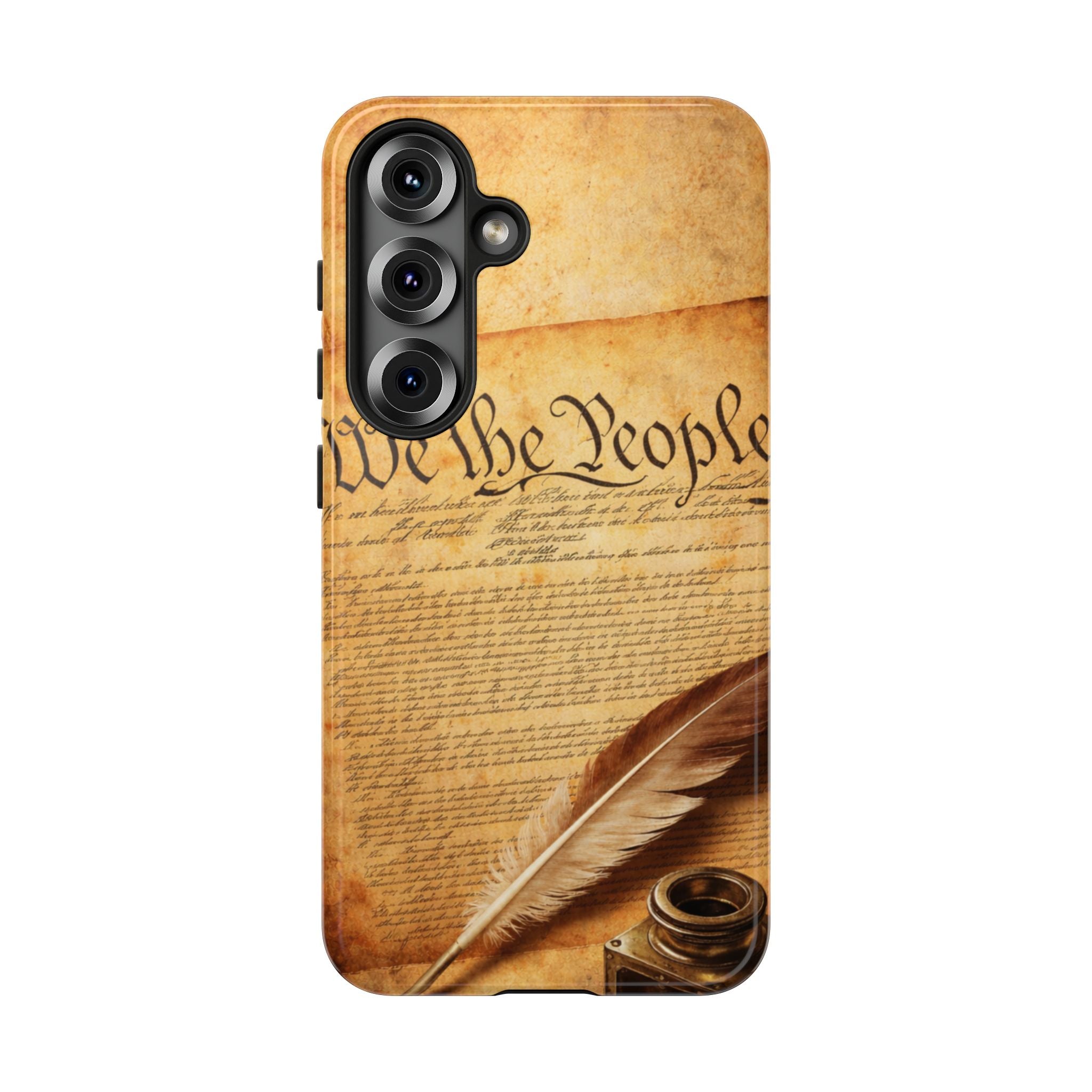 Phone Case — "We the People" Constitution Design with Quill & Ink (Patriotic)