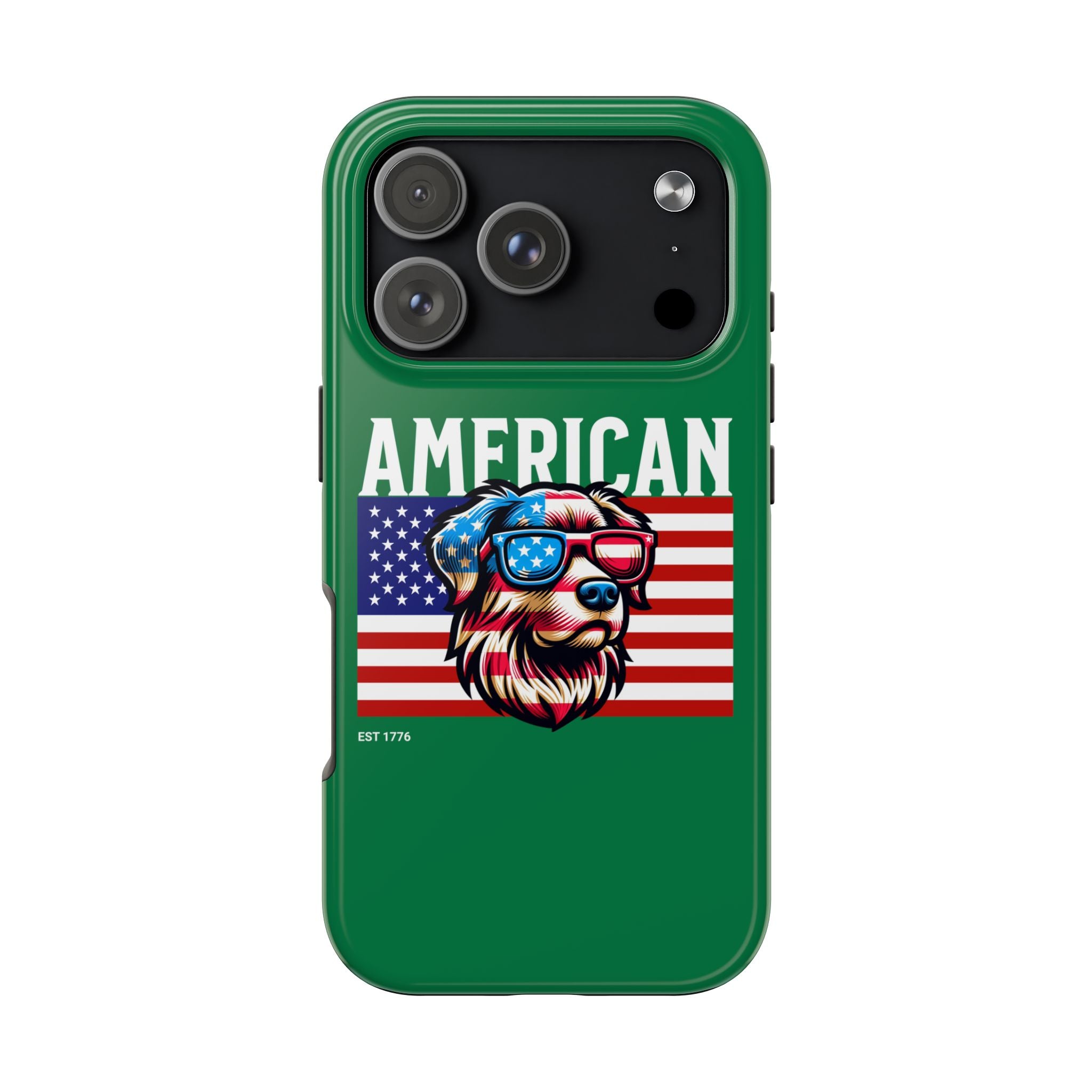 American Dog Flag Tough Phone Case — Patriotic USA Phone Case