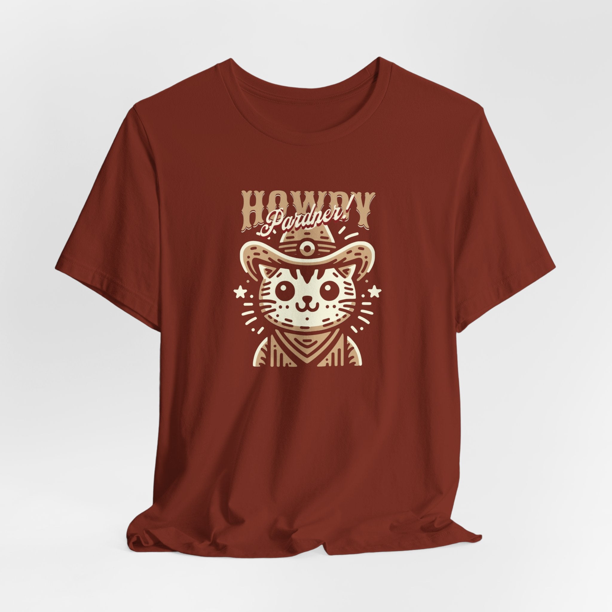 Cat Howdy Partner Tee