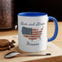 11oz Accent American Flag Stars And Stripes Mug