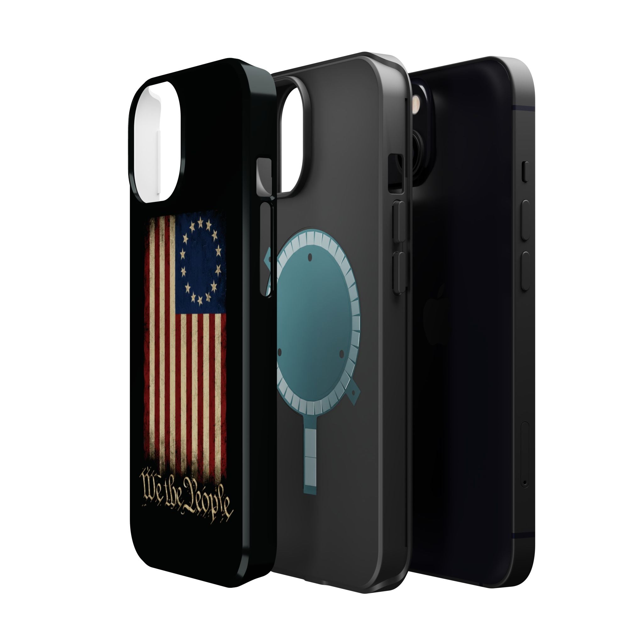 Phone Case — Vintage Betsy Ross Flag "We the People" Magnetic Impact-Resistant Case