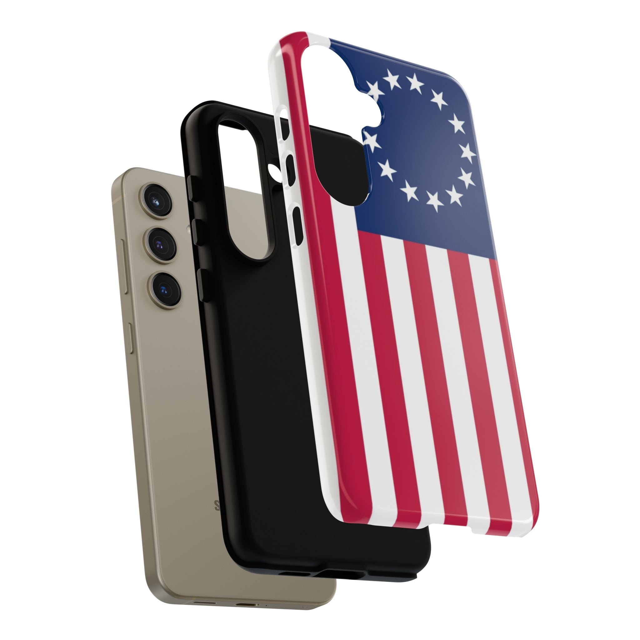 Betsy Ross Flag Tough Phone Case — Patriotic 13-Star American Protective Cover