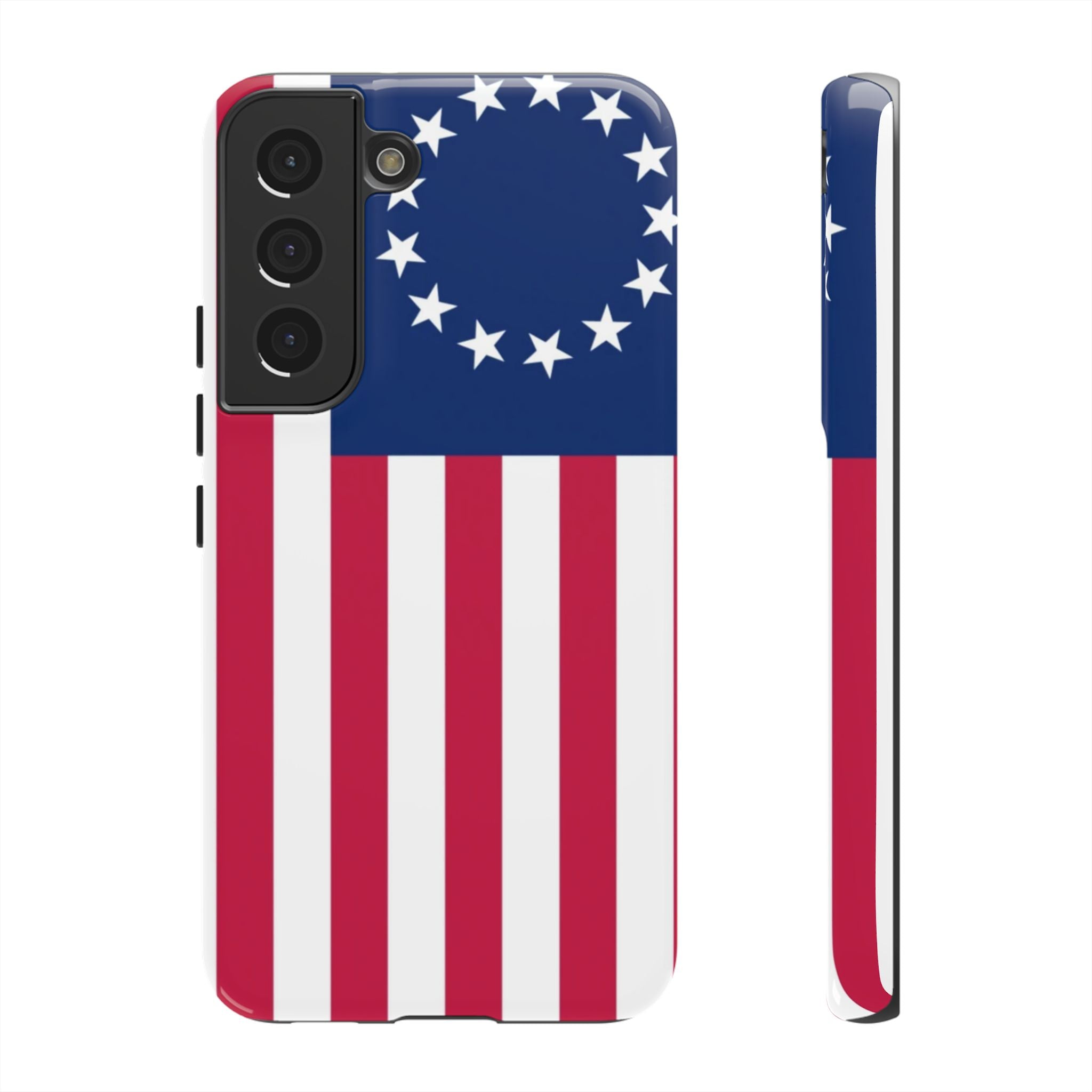 Betsy Ross Flag Tough Phone Case — Patriotic 13-Star American Protective Cover