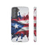 Phone Case For Samsung- Paint Splash Puerto Rican Flag
