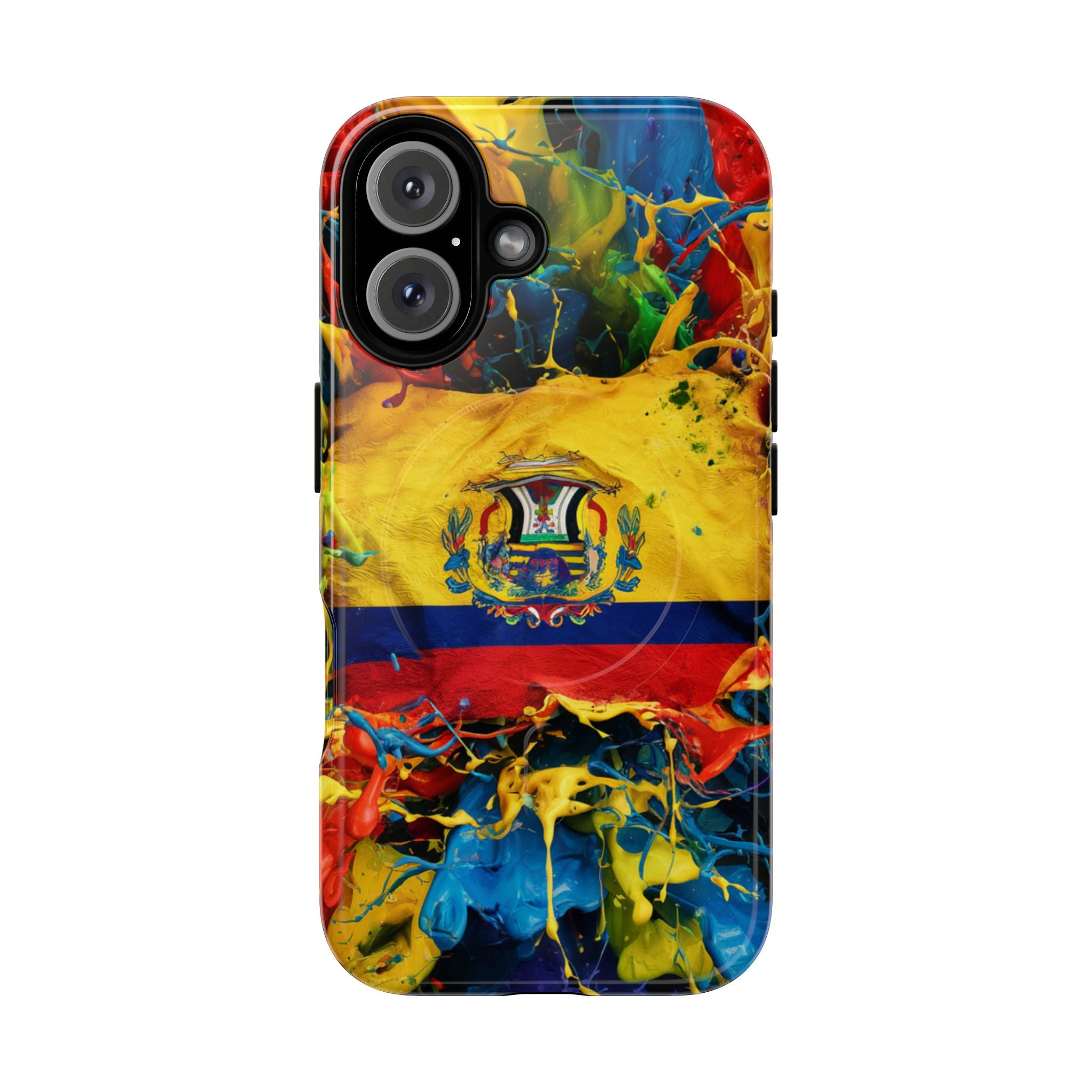 Paint Splash Phone Case, Ecuadorian design fits Iphone 14-16