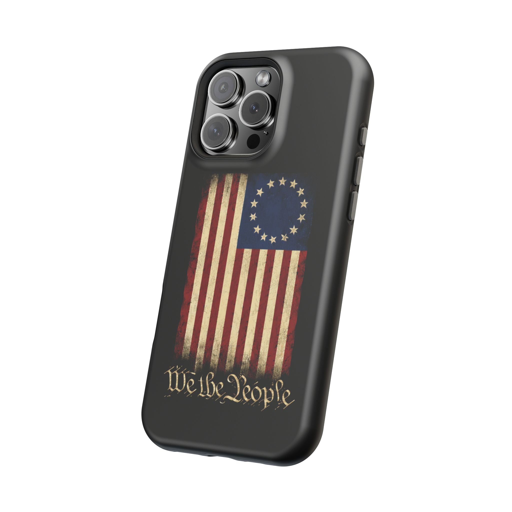 Phone Case — Vintage Betsy Ross Flag "We the People" Magnetic Impact-Resistant Case