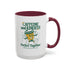 Caffeine and Kindness 15oz Coffee Mug — Colorful Ceramic Mug