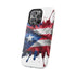 Puerto Rican Flag Paint Splash Design 17-13 - Magnetic Compatible
