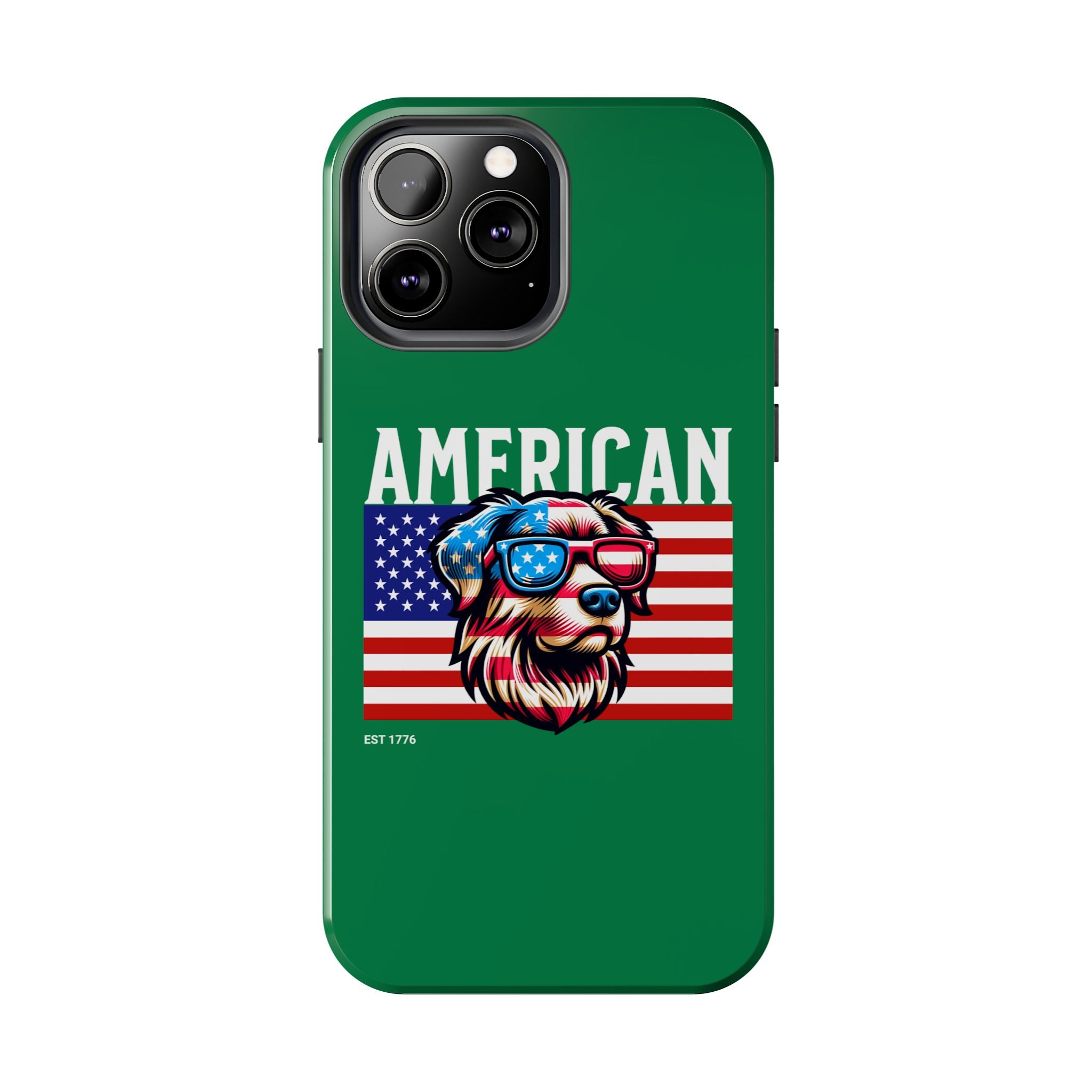 American Dog Flag Tough Phone Case — Patriotic USA Phone Case