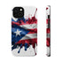 Puerto Rican Flag Paint Splash Design 17-13 - Magnetic Compatible