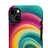 Colorful Abstract Swirl Phone Case I phone 18-13