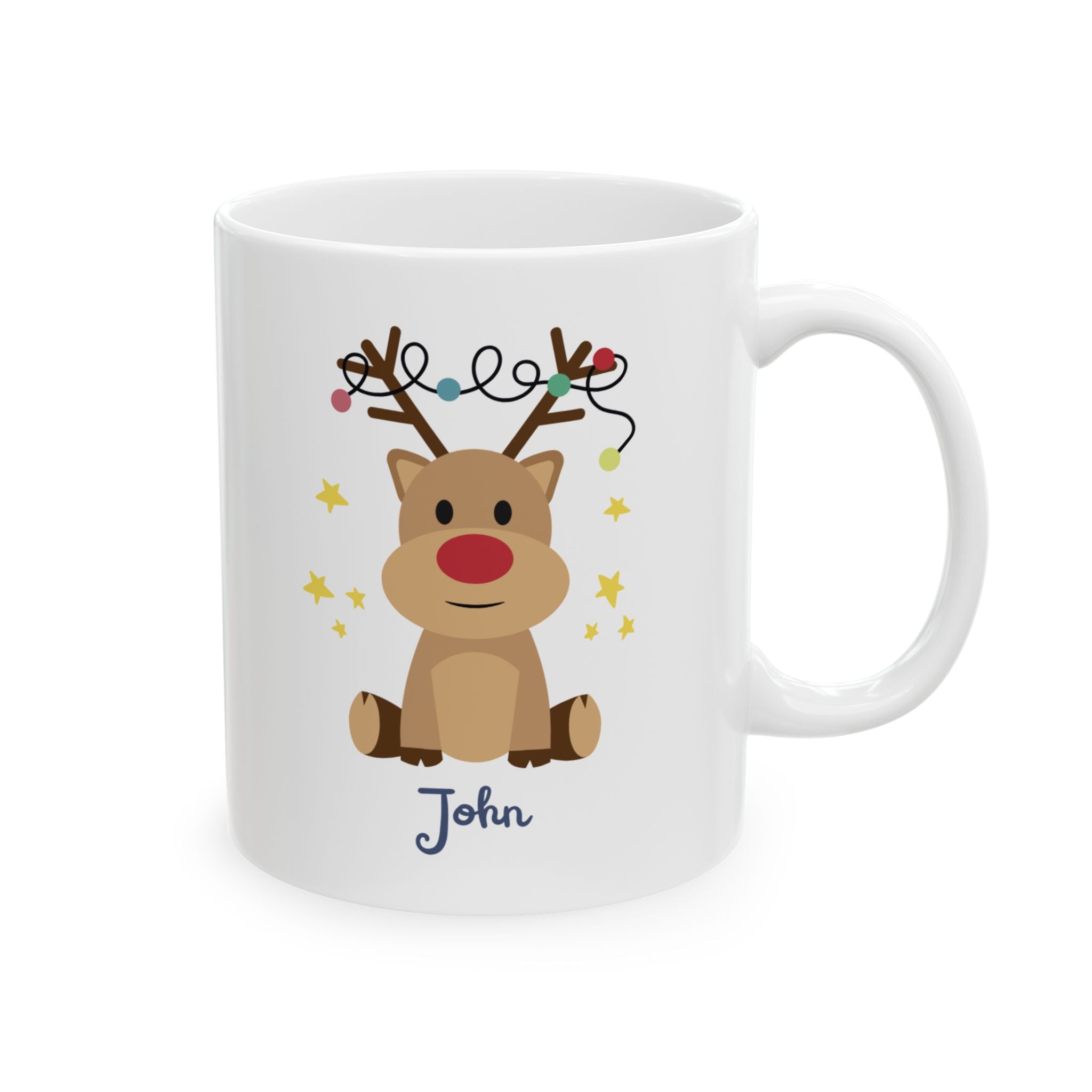 Reindeer Personalized coffee mug