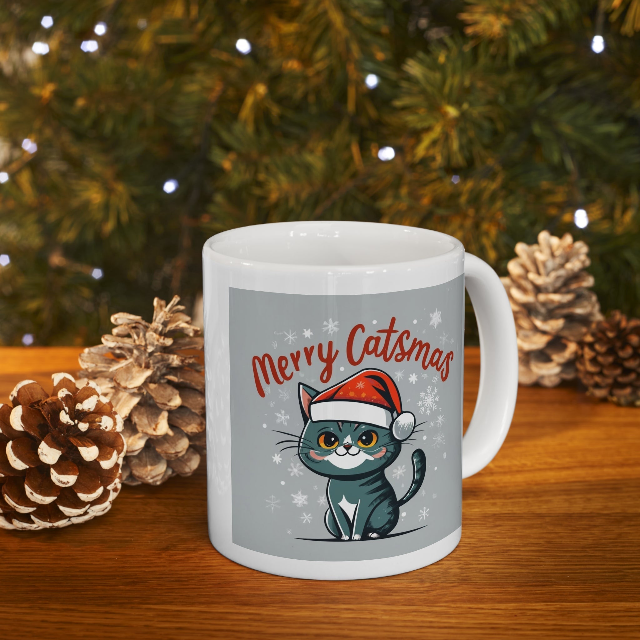 Cat Christmas Mug - CreativeDesigns2828