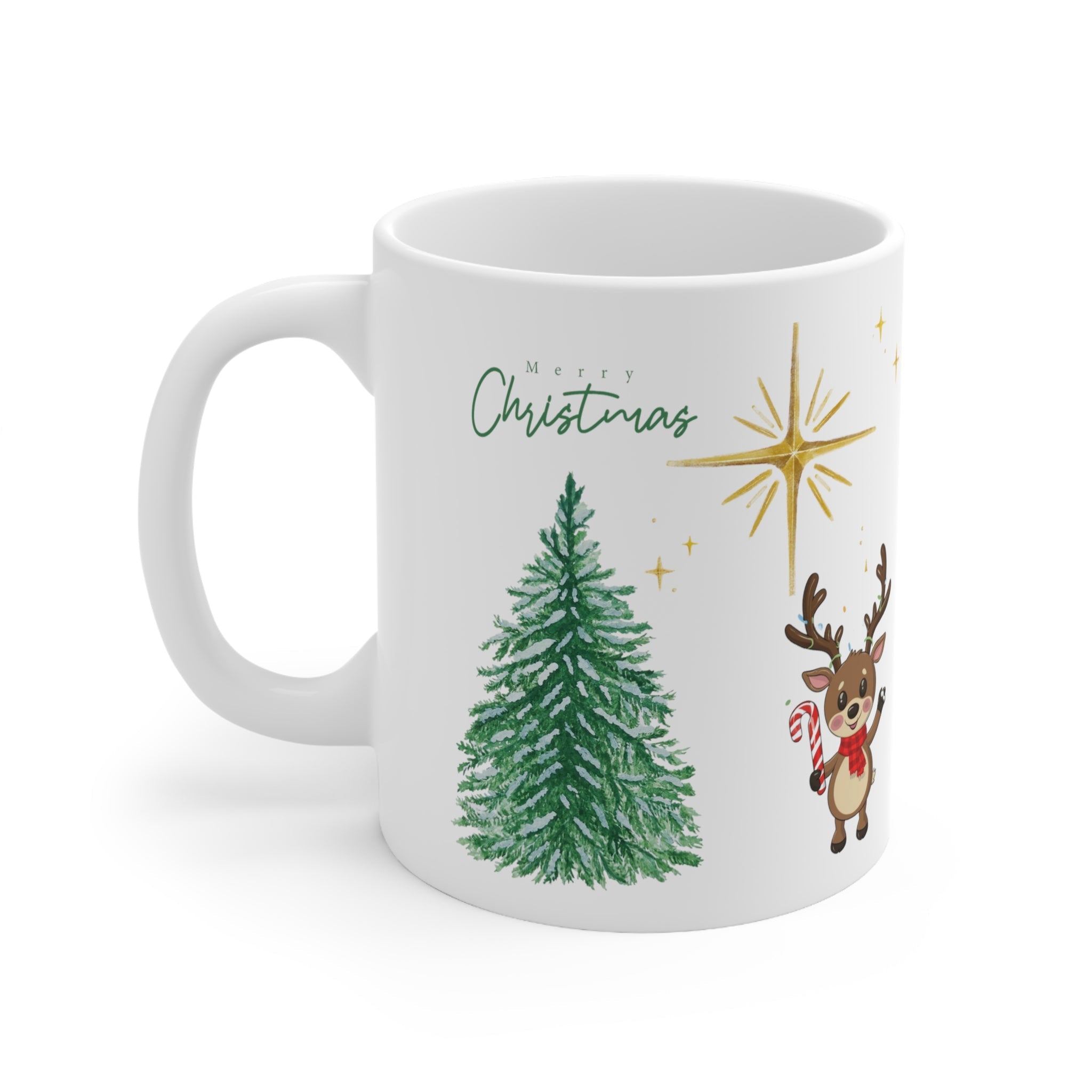 Christmas Themed Reindeer coffee mug - CreativeDesigns2828