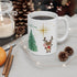 Christmas Themed Reindeer coffee mug - CreativeDesigns2828