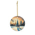 Outdor Winter Christmas Scene Christmas Ornament - CreativeDesigns2828